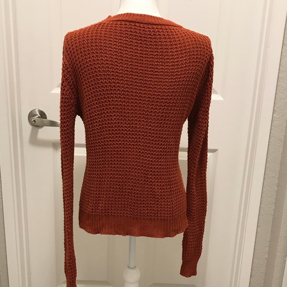 Beautiful Rust Color Knit Sweater - Picture 8 of 8